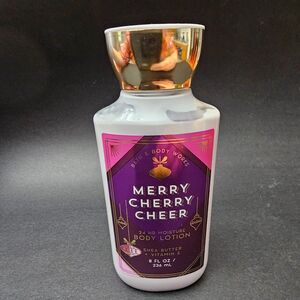 New Merry Cherry Cheer Bath & Body Works 8 oz Shea 24 Hour Moisture Body Lotion